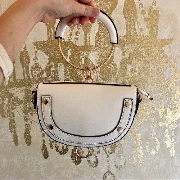 Mini Vegan Leather Bag with Ring - Picture 7 of 8